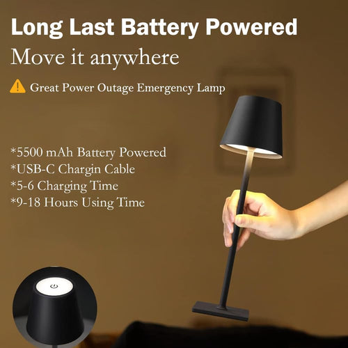 4 Pack Led Cordless Table Lamps-Wireless Rechargeable Lamps Bulk of 4,Waterproof Outdoor Table Lamp for Patio/Restaurant/Dinner Dining Desk Top Lights/Kitchen Countertop, Value Pack of 4,Multiple Set